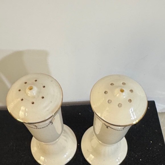 Beautiful vintage Ivory Salt & Pepper Shakers could be Lenox or Noritake - Picture 2 of 4
